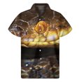 thumbnail image 3 of Camisas hawaianas con estampado 3D de serpientes de colores brillantes para hombre, camisa de verano con botones y solapa, blusa holgada de manga corta, 3 of 5