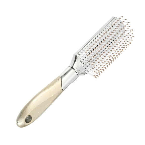Unique Bargains Hair Brush Detangling Brush for Women and MenTravel Wet Hair Brush for Straight Curly Hair Silver Tone