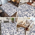 thumbnail image 6 of 8x10 Area Rugs, Blue Floral Leaf Non-Skid Rubber Backing Large Rectangle Rugs - Living Room Bedroom Home Office, Retro Farmhouse Plant Tree Branch Indoor Floor Mat Carpets Washable Rug, 6 of 9