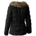 thumbnail image 3 of Ma Croix Womens Fur Lined Coat with Belt Quilted Faux Fur Insulated Winter Jacket Parka Outerwear, 3 of 5