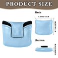 thumbnail image 2 of Haosy Light Sky Blue Golf Mallet Putter Cover Strong Magnetic Leather Golf Club Headcover Closure, 2 of 7