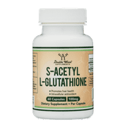 S-Acetyl L-Glutathione 100mg, Made and Tested in The USA, 60 Count (Acetylated Glutathione)