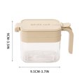 thumbnail image 2 of Spice Jars with Lids, 6-piece Set, Clear Plastic Containers with Removable Grid & 6 Spoons, Leakproof & Stackable for Organized Pantry Storage, Ideal for Kitchen Countertop Spice,Vsgery, 2 of 8