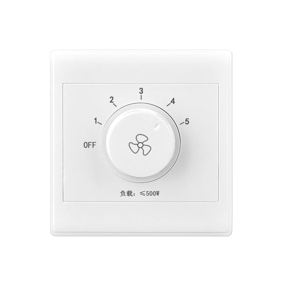 Adjustable Ceiling Fan Speed Control Wall Button Dimmer Electronics Mechanical Rotary-On/Off 220V