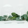 thumbnail image 4 of Clear Arch Table Numbers for Wedding,5x7in Arched Acrylic Table Numbers 1-10+Stands,Clear Acrylic Arch Tabletop Sign, 4 of 8