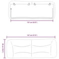 thumbnail image 2 of vidaXL Headboard Cushion Dark Grey 100% polyester fabric, PP fiber filling, 2 of 4