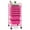 Hot Pink, variant on Costway 6 Drawer Rolling Storage Cart Tools Scrapbook Paper Office School Organizer Colorful