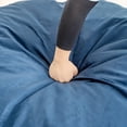 thumbnail image 6 of Lamerge Adult bean bag chair, velvet fur, high elastic memory foam filling, comfortable and foldable, suitable for bedroom living room study, Blue, 6 of 6