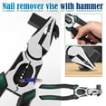 thumbnail image 2 of Multi-Functional Wire Pliers with Hammer Head, Labor-Saving High Carbon Steel Wire Stripper & Cutter Tool, 8.98" Length - Durable Electrical & DIY Hand Tool, 2 of 8