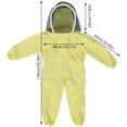 thumbnail image 1 of Traje de apicultura para niños con velo protector Mono profesional Abeja Visitante Algodón Manga larga - Amarillo (M), 1 of 2
