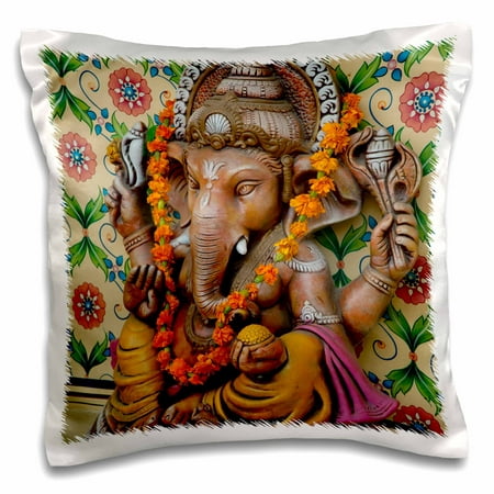 3dRose Small shrine to Ganesh, Jaipur, Rajasthan, India., Pillow Case, 16 by (Best Small House Designs In India)