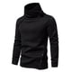 thumbnail image 1 of Blusa y camisas de cuello alto de manga larga para hombre, suéter informal liso de cuello alto de manga larga, blusa para hombre, 1 of 6