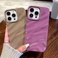 thumbnail image 2 of for iPhone 15 Phone Case for Women, Cute Luxury 3D Wave Shape Water Ripple Pattern, Soft TPU Shockproof Compatible with iPhone Case (Purple, iPhone 15), 2 of 15