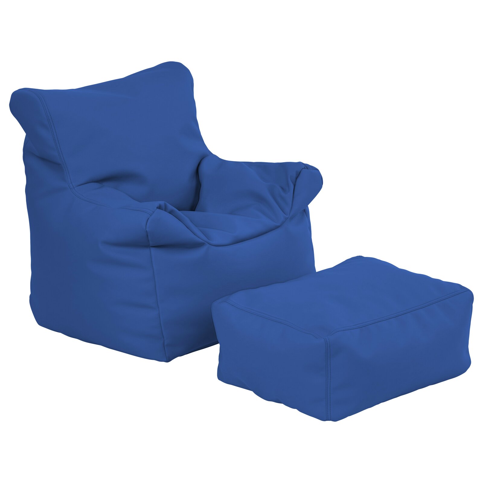 SoftScape Bean Bag Chair, Foam Bag Fill, PreFilled