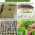 thumbnail image 4 of 1 Inch Rock Wool Planting Cubes, Strong Air Permeability 72 Sets Rockwool Cubes And Net Pots High Germination Rates With Net Pots For Hydroponics, 4 of 8