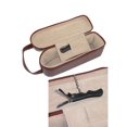 thumbnail image 2 of Royce Leather 621-BURGUNDY-6 Suede Lined Single Wine Carrying Case - Burgundy, 2 of 2
