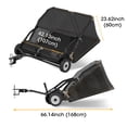 thumbnail image 6 of 42" Tow Behind Lawn Sweeper Leaf Collector Sweeper for Lawn 18.55 Cu. ft Capacity,Black, 6 of 7