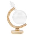thumbnail image 1 of Glass Globe,  Glass Creative Globe Shaped  Glass Bottle Desktop Weather Station Weather Predictor, 1 of 8