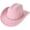 Pink, variant on Slccxzc Vintage Western Cowboy Hat with Crown Decoration, Wide Brim Country Concert Headwear