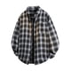 thumbnail image 1 of Kalauyu Men's Lightweight Shirts Long Sleeve Casual Plaid Button Down Shirt Jacket with Pockets, 1 of 8