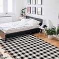 thumbnail image 5 of Area Rugs Indoor Non-Slip Rectangle Rug 2.7x5 Ft Country Barn House Bucket Farmhouse Black Buffalo Plaid Rug Rubber Backing Floor Mats Non Shedding Home Decor Carpet for Entryway Living Room, 5 of 8