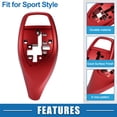 thumbnail image 3 of Gear Shift Lever Cover Automotive Gear Shift Knob Trim for BMW 1 2 3 4 5 6 7 Series X3 X4 F30 F10 Red, 3 of 7