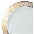 thumbnail image 5 of " OCCASIONS " 240 Pieces Pack, Heavyweight Disposable Wedding Party Plastic Plates (10.5'' Dinner Plate, Venice Blush and Gold), 5 of 5