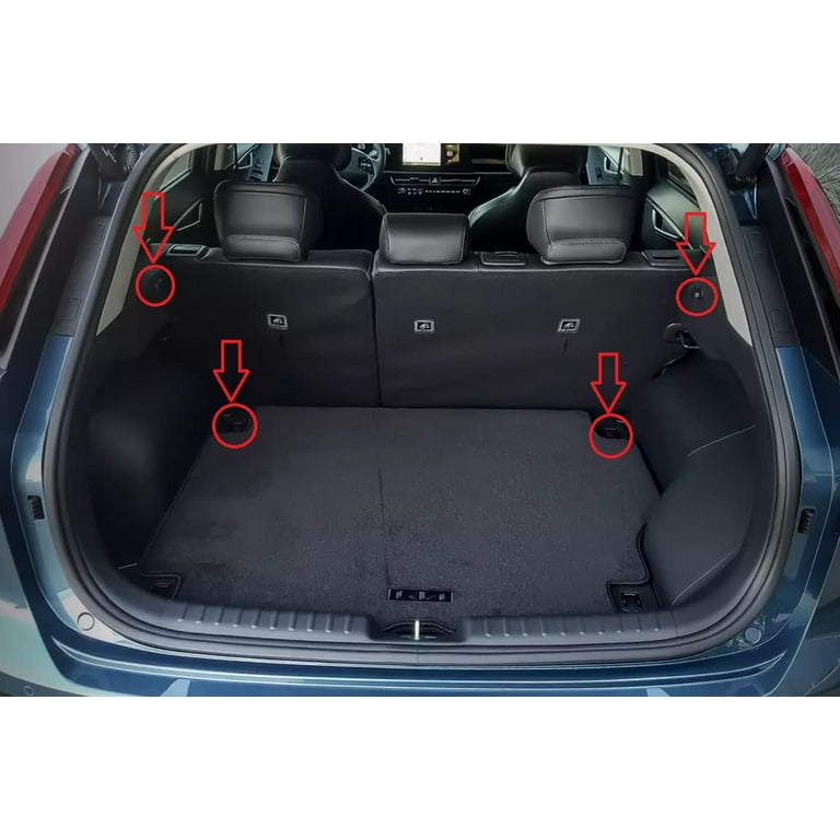 EACCESSORIES EA Rear Trunk Organizer Cargo Net for Kia NIRO 2022 2023 Envelope Style Cargo Net for SUV Premium Mesh Elastic Car Trunk Organizer