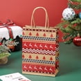 thumbnail image 4 of Set de bolsas de regalo de Navidad con estampados nórdicos y de Papá Noel, 12 unidades, 4 of 4