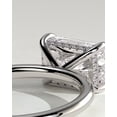 thumbnail image 2 of CAPRICARATS 3.00Ct Radiant East West Moissanite Engagement Ring, Hidden Halo, 10K White Gold, 2 of 5