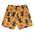 thumbnail image 2 of Cat Halloween Pattern Swim Trunks Quick Dry Beach Pool Board Shorts Lightweight Stylish Print Sizes 2T to XL, 2 of 8