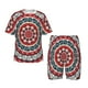 thumbnail image 1 of Balery Round Design Conjunto de Pijama Infantil de Manga Corta con Estampado – Ropa de Dormir de Algodón Suave-X-Large, 1 of 6