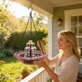 thumbnail image 4 of 4W Solar Hanging Bird Bath Solar Birdbath Water Dispenser Outdoors Decor Bath Shower Bowl Kit Garden Gift Yard Patio Backyard Decor, 4 of 9