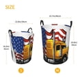 thumbnail image 3 of KLL American Truck Waterproof Foldable Laundry Hamper Bucket with Handles for Storage Bin,Kids Room,Home Organizer-Small, 3 of 6