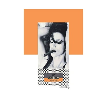 WOMAN & CIGARS - 16"x20" Canvas Artwork - Multi-Color 20 x 30
