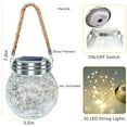 thumbnail image 3 of JSOT 1 Pack Solar Hanging Lanterns, LED Solar Garden Lanterns, Solar Outdoor Christmas Lights for Eaves, Patio, Fence, Pathway, 3 of 7