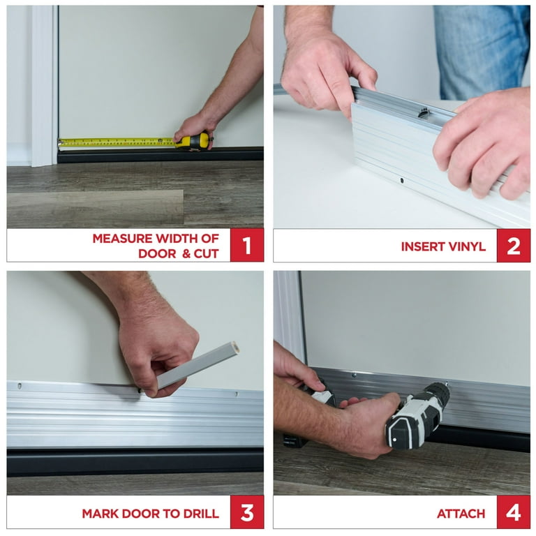 M-D Building Products 68593 36 in. Silver Aluminum and Vinyl U