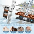 thumbnail image 3 of AUKTOPT Filtered Shower Head, 6 Spray Modes, High Pressure, Detachable Filter Cartridge, Handheld Shower for Hard Water, Remove Chlorine & Metals, Chrome, 3 of 6