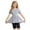 Gray, variant on Kaemgyyd Little Girls 2 Piece Summer Outfits Short Sleeve Flowy Ruffle Hem T-Shirt and Short Leggings Set Kids Yoga Workout Clothes 5-15 T