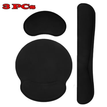 PHOGARY 3-in-1 Mouse Mat Set Keyboard Wrist Rest Ergonomic Keyboard Wrist Support Memory Foam Wrist Rest Keyboard and Mouse Set Anti-Skid Base and Hand Pain Relief for Home Office Gaming