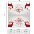 thumbnail image 5 of Christmas Deers Mailbox Cover Magnetic Winter Landscape with Snowflakes Mailbox Wraps Post Box Cover Décor 25.5x21 in, 5 of 6