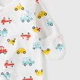 thumbnail image 5 of 1-3 Months Newborn Footed Sleeper Gown With Mitten Cuffs Cotton Side Baby Footed Print Infant Play For 0 6 Months Boys And Girls Baby Romper Pajamas Crawling Clothes, 5 of 6