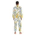 thumbnail image 4 of FORMRS Onesies Pajama for Adults Unisex Hoodie Winter Jumpsuit One Piece Sleepwear, Sizes S-2XL, Yellow Floral, 4 of 7