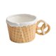 thumbnail image 5 of Vajilla de cerámica con forma de galleta, versátil, para decoración del hogar. Taza marrón agarre redonda, 5 of 9