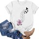 thumbnail image 4 of Blusa informal de manga corta con cuello redondo para mujer con estampado del día de San Valentín OAVQHLG3B Store  lin121212, 4 of 4
