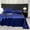 Blue, variant on TIMIFIS Bed Pillowcase Ice Silk Bed Sheet Pillow Case 3-Piece Set - Silky and Luxurious Soft Ice Silk Bed Sheet Suitable for All Seasons Cool Ice Silk Fabric Machine Washable Home Essentials