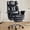 Black, variant on Spaco Executive Office Chair, Ergonomic, Retractable Footrest, Lumbar Support, Brown