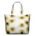 thumbnail image 1 of Boho Yellow Sunflower Travel Bag Country Floral Weekender Duffel, Lightweight, , Large Capacity, 1 of 5