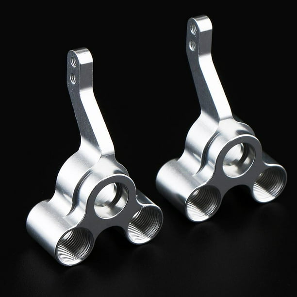Portadores de buje trasero de aluminio CNC 2 uds para HSP 94122 94188 accesorios para camiones RC- Plata perfke Piezas del coche de RC