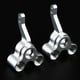thumbnail image 1 of Portadores de buje trasero de aluminio CNC 2 uds para HSP 94122 94188 accesorios para camiones RC- Plata perfke Piezas del coche de RC, 1 of 9
